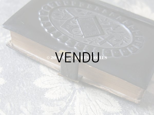 画像4: 1896年 アンティーク ミサ典書 セルロイド製 黒 (4)