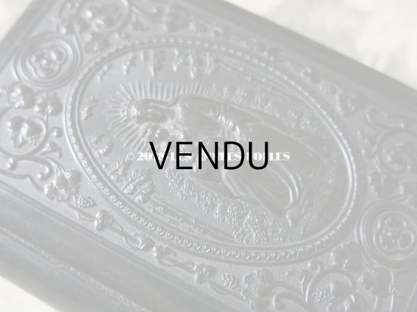 画像6: 1882年 アンティーク ミサ典書 セルロイド製 聖母マリア＆キリスト 黒 (6)