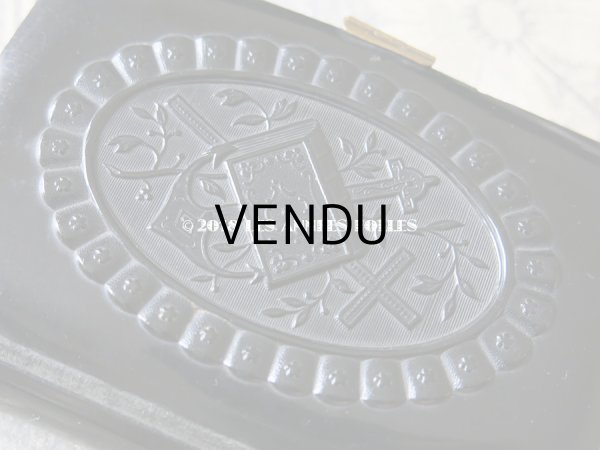 画像3: 1896年 アンティーク ミサ典書 セルロイド製 黒 (3)