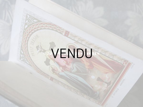 画像8: 1882年 アンティーク ミサ典書 セルロイド製 聖母マリア＆キリスト 黒 (8)