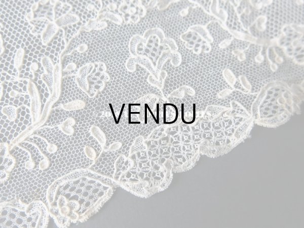 画像9: 19世紀 アンティーク ニードルレース アランソンレース  『ポワン・ダランソン（アランソン）』 1.5m (9)
