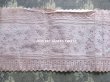 画像3: 19世紀末 アンティーク シルク製 ジャガード織 幅広リボン スモーキーパープル  69cm (3)