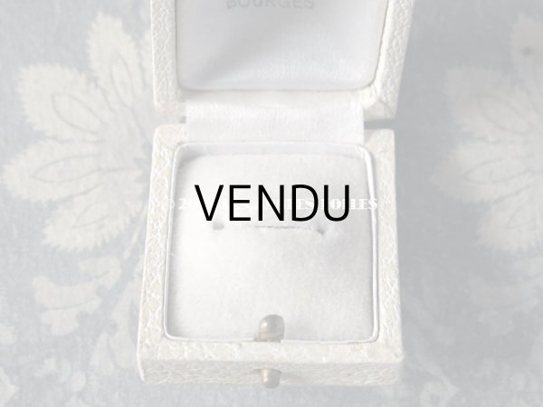 画像3: アンティーク ジュエリーボックス オフホワイト リングボックス (3)