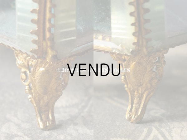 画像12: 19世紀 アンティーク ジュエリーボックス　ロカイユ装飾の脚 (12)