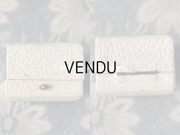 画像8: アンティーク ジュエリーボックス オフホワイト リングボックス (8)