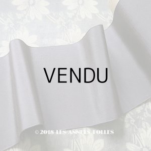 画像: 1900年代 アンティーク シルク製 幅広 リボン グレー 3.5m PON 4160 N 80 