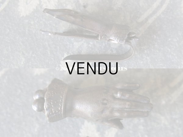 画像7:  アンティーク フック型 とても小さなペーパークリップ シャトレーヌ CHATELAINE (7)