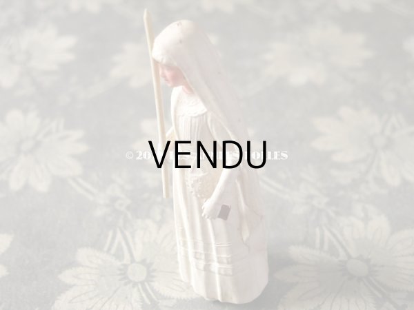 画像4: アンティーク セルロイド製 人形 コミュニオンの少女 (4)