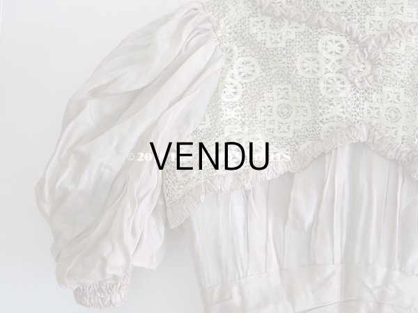 画像11: 1900年代 アンティーク コルサージュ シルク製 モーヴ (11)