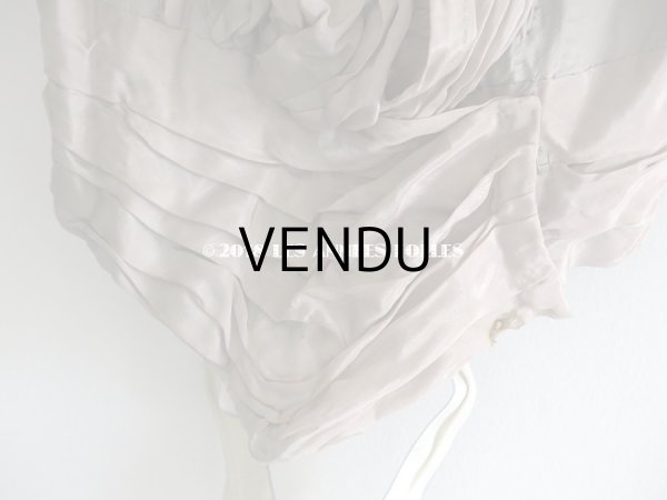 画像6: 1900年代 アンティーク コルサージュ シルク製 モーヴ (6)