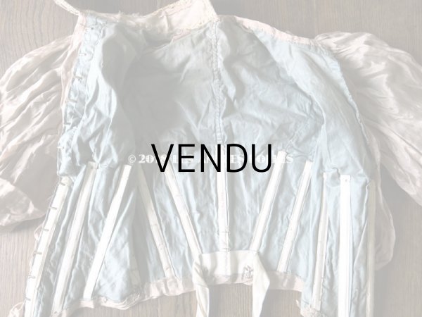 画像10: 1900年代 アンティーク コルサージュ シルク製 モーヴ (10)