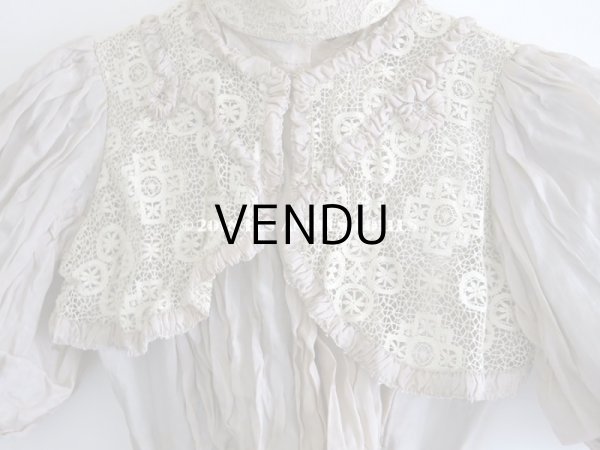 画像3: 1900年代 アンティーク コルサージュ シルク製 モーヴ (3)