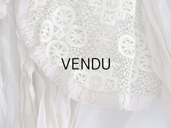 画像9: 1900年代 アンティーク コルサージュ シルク製 モーヴ (9)