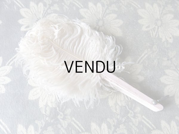 画像4: アンティーク ドール用 フェザーのファン (4)