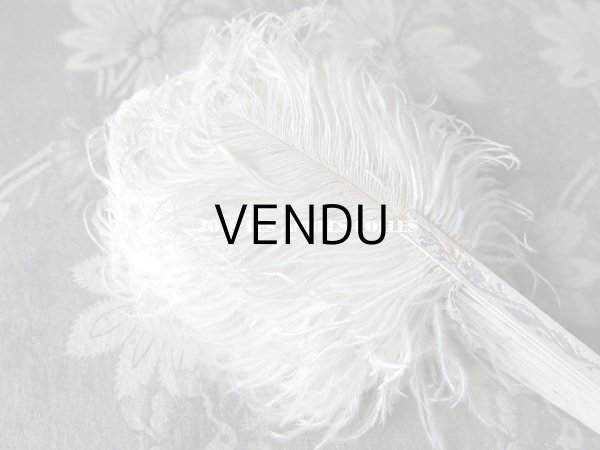 画像3: アンティーク ドール用 フェザーのファン (3)