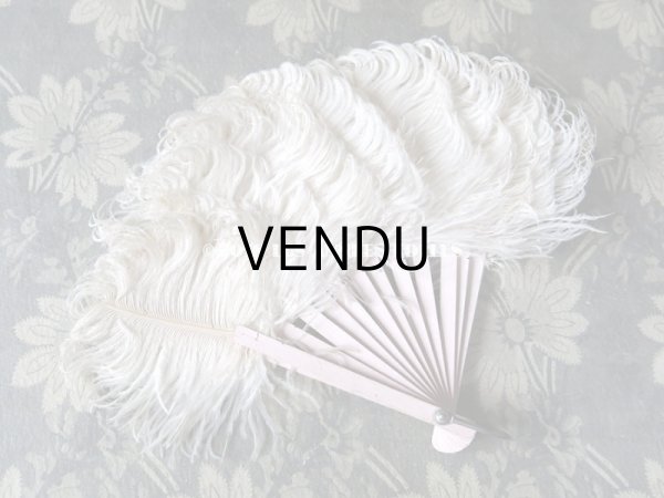 画像8: アンティーク ドール用 フェザーのファン (8)