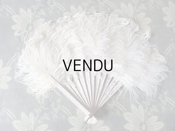 画像5: アンティーク ドール用 フェザーのファン (5)