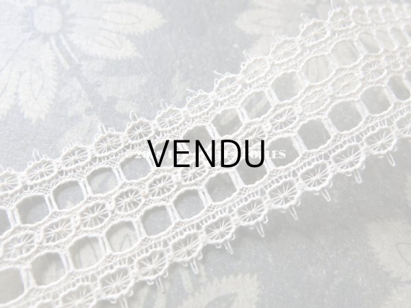 画像5: 19世紀末 アンティーク レース リボン通し　113cm (5)