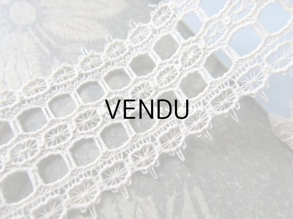 画像4: 19世紀末 アンティーク レース リボン通し　113cm (4)