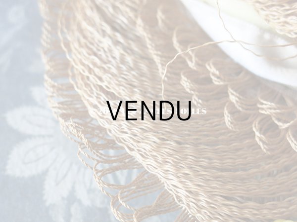 画像13: 18世紀末 アンティークハット 小さな女の子のストローハット (13)