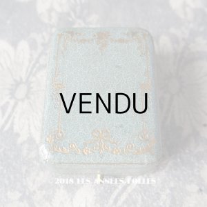 画像: アンティーク ジュエリーボックス 薔薇とリボンのガーランド