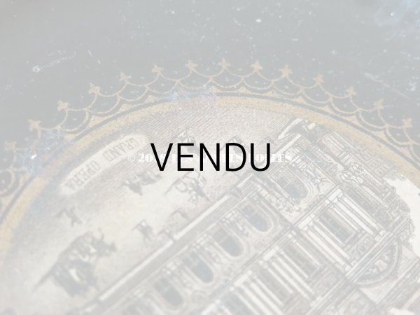 画像5: 19世紀 アンティーク ナポレオン3世 パリのオペラ座　パピエマシェのトレイ　 (5)