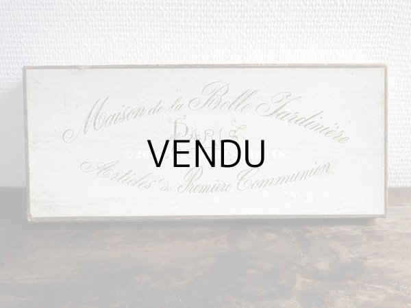 画像3: 1900年代 アンティーク　コミュニオン 初聖体のリボンの箱　- MAISON DE LA BELLE JARDINIERE - (3)