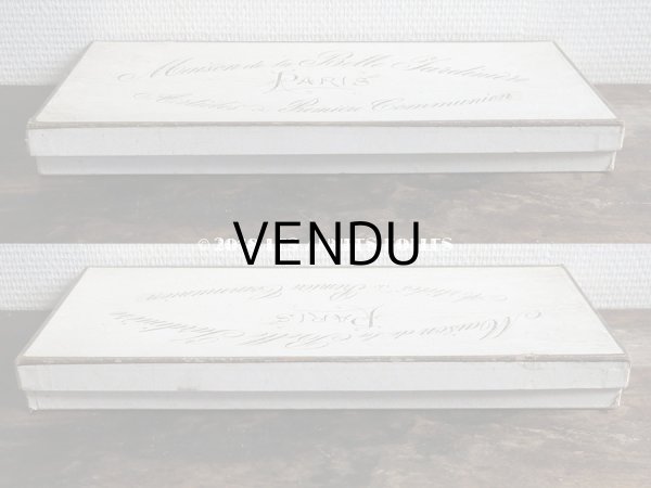 画像4: 1900年代 アンティーク　コミュニオン 初聖体のリボンの箱　- MAISON DE LA BELLE JARDINIERE - (4)