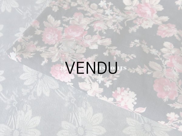 画像7: 19世紀末 アンティーク  ファブリック 薔薇　55×165 cm (7)