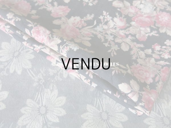画像8: 19世紀末 アンティーク  ファブリック 薔薇　55×165 cm (8)