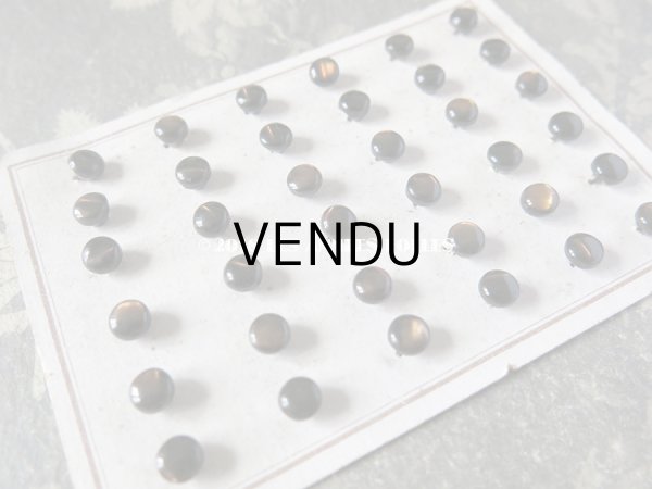 画像2: アンティーク ドール用 5mm マザーオブパール製 ボタン シェルボタン ブラウン 6ピースのセット (2)