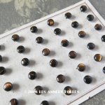 画像: アンティーク ドール用 5mm マザーオブパール製 ボタン シェルボタン ブラウン 6ピースのセット