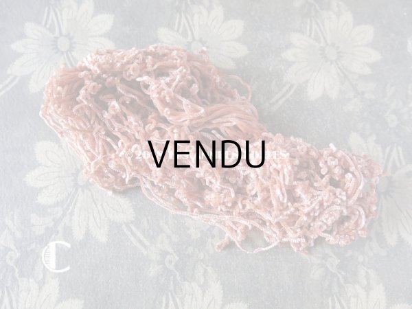 画像6: 1920年代 アンティーク  刺繍用 シルクベルベットの紐  シルク製 シェニール糸 シュニーユ糸 (6)