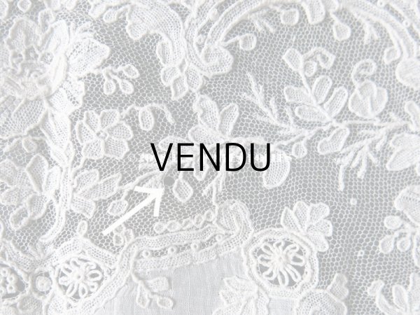 画像10: アンティーク ポワンドガーズのレース ポワンドローズ 結婚式のハンカチ 『ポワン・ド・ガーズ』 (10)