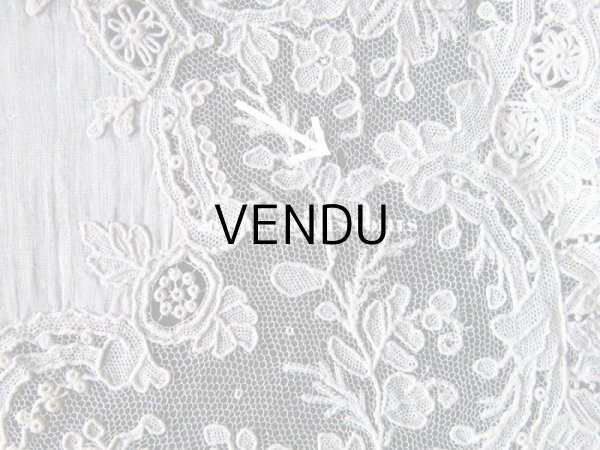 画像18: アンティーク ポワンドガーズのレース ポワンドローズ 結婚式のハンカチ 『ポワン・ド・ガーズ』 (18)