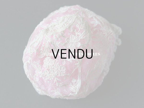 画像7: 19世紀末 アンティーク  ドール用 ポワンドローズのボネ ニードルレース 『ポワン・ド・ガーズ』『ポワン・ド・ローズ』  (7)