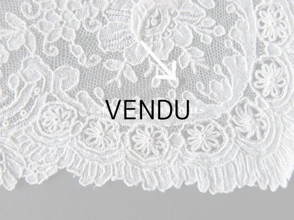 画像17: アンティーク ポワンドガーズのレース ポワンドローズ 結婚式のハンカチ 『ポワン・ド・ガーズ』 (17)