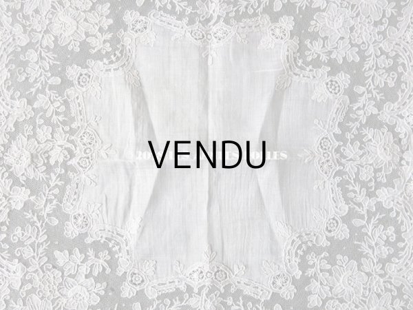 画像19: アンティーク ポワンドガーズのレース ポワンドローズ 結婚式のハンカチ 『ポワン・ド・ガーズ』 (19)