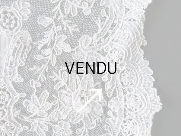 画像12: アンティーク ポワンドガーズのレース ポワンドローズ 結婚式のハンカチ 『ポワン・ド・ガーズ』 (12)