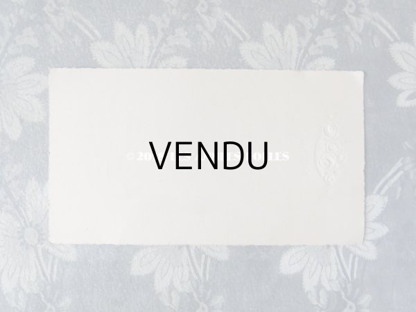 画像7: アンティーク メニューカード MENU 2枚セット (7)