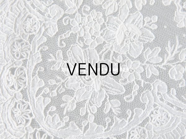 画像20: アンティーク ポワンドガーズのレース ポワンドローズ 結婚式のハンカチ 『ポワン・ド・ガーズ』 (20)