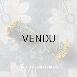 画像: 1900年代 アンティーク ペップ　山吹色  コサージュ用 花芯 