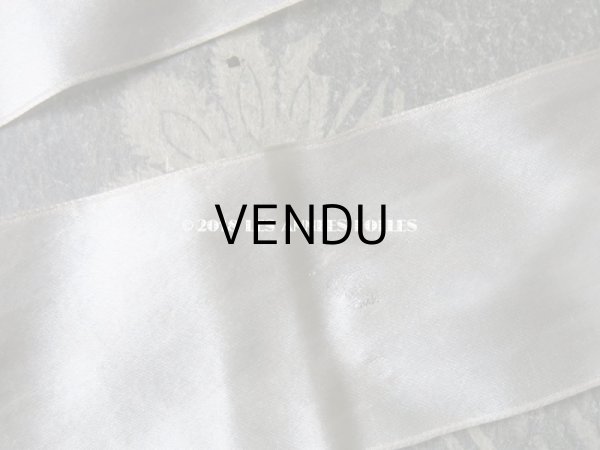 画像13: アンティーク ドール用 シルクリボンとレースのボネ (13)