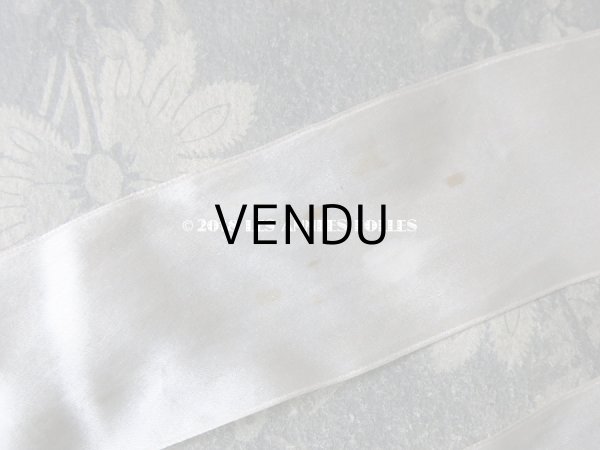 画像12: アンティーク ドール用 シルクリボンとレースのボネ (12)