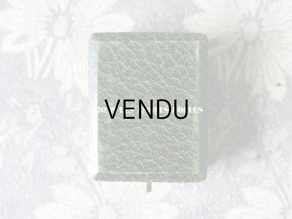 画像4: アンティーク ジュエリーボックス 金彩入り グリーン (4)