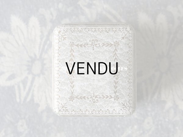 画像4: アンティーク ジュエリーボックス 金彩入り グレー (4)