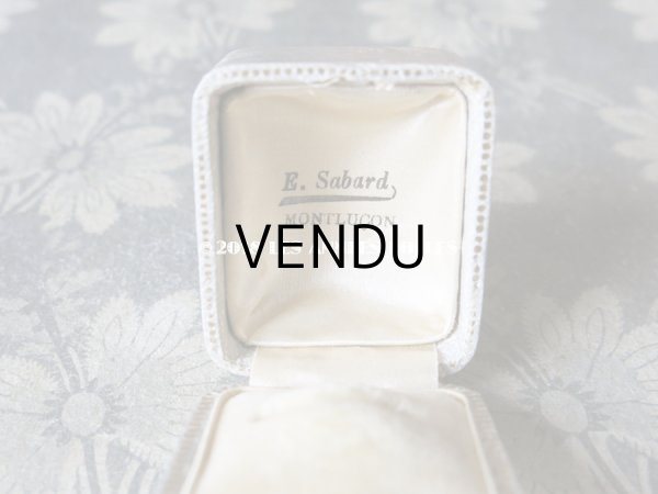 画像10: アンティーク ジュエリーボックス 金彩入り グレー (10)