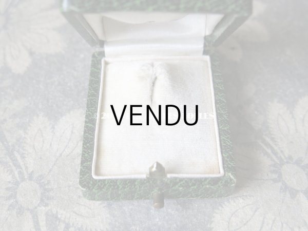 画像7: アンティーク ジュエリーボックス 金彩入り グリーン (7)