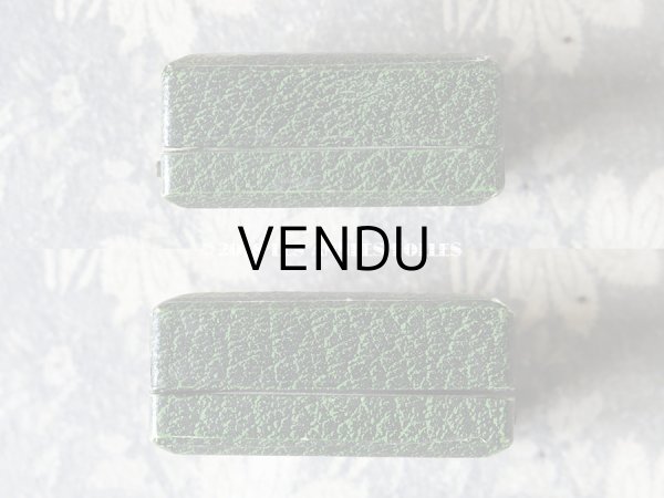 画像8: アンティーク ジュエリーボックス 金彩入り グリーン (8)