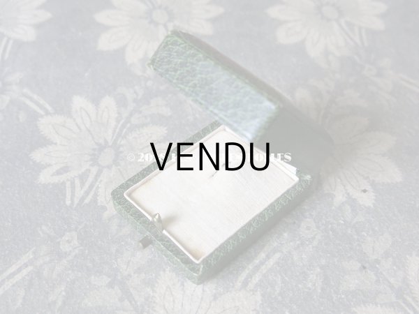 画像5: アンティーク ジュエリーボックス 金彩入り グリーン (5)